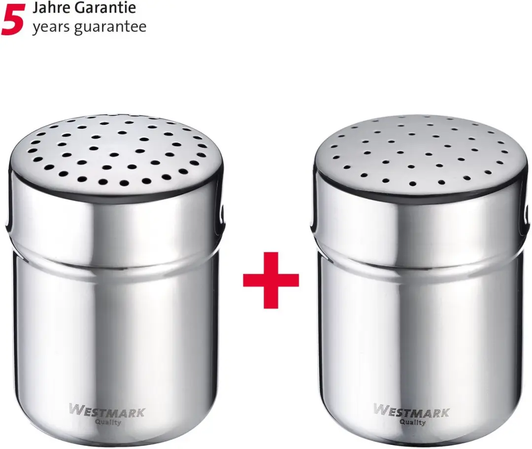 Westmark Kruidenstrooiers Set 2 Stuks - Grof & Fijn - Zilver
