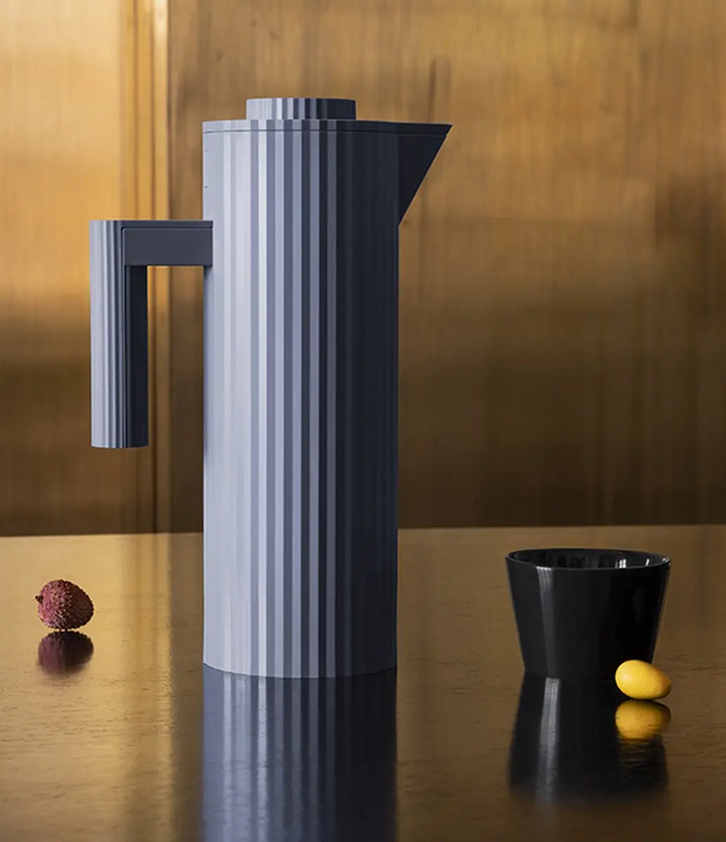 Alessi Plissé Thermoskan 1L - Blauw