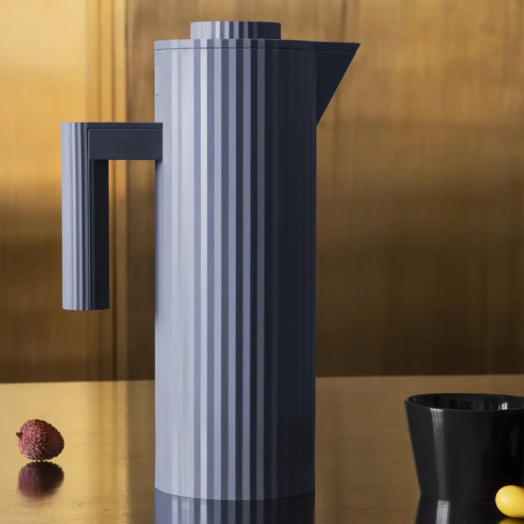 Alessi Plissé Thermoskan 1L - Blauw - afbeelding 6 van 6