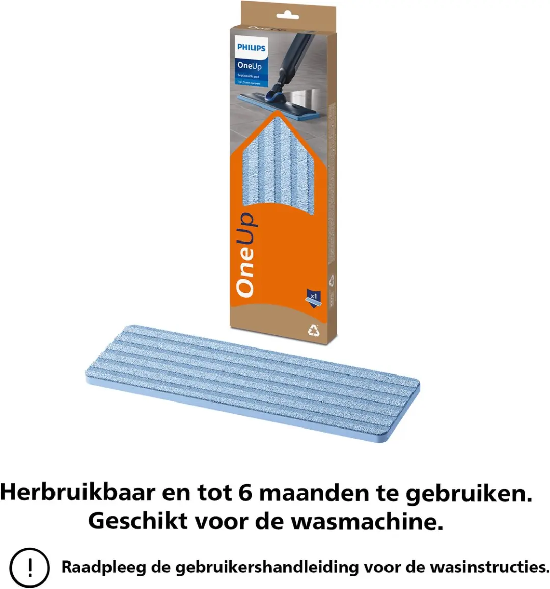 Philips OneUp XV1883/20 Vervangbare Dweildoek - 2 Stuks