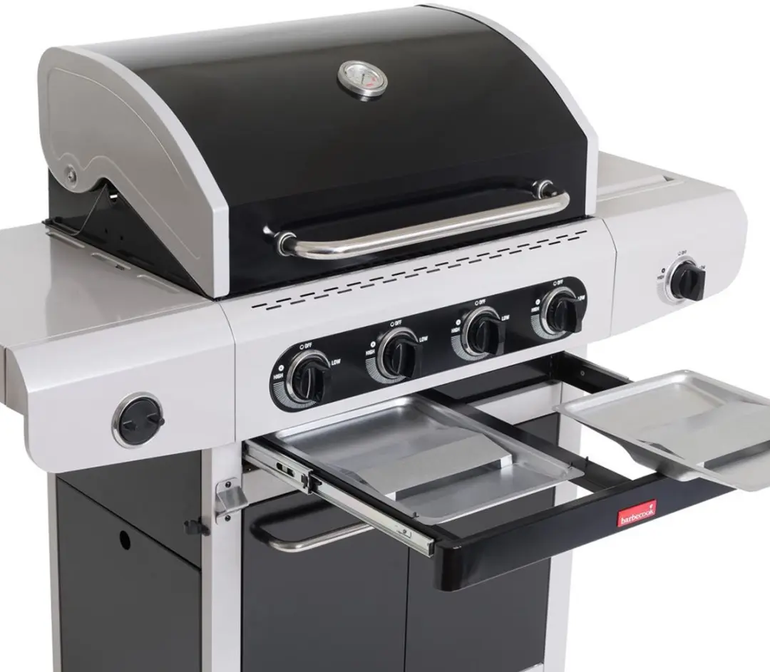 Barbecook Siesta 412 Black Edition Gasbarbecue - 4 Branders - 14 Burgers - afbeelding 6 van 6