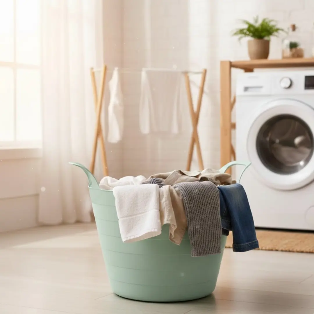 Excellent Houseware Flexibele Wasmand 30L Mintgroen EH-1204170