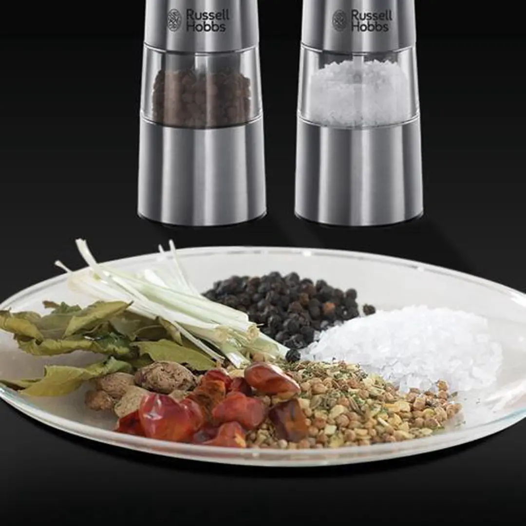 Russell Hobbs Peper- & Zoutmolen Set Elektrisch - 23cm - Grijs