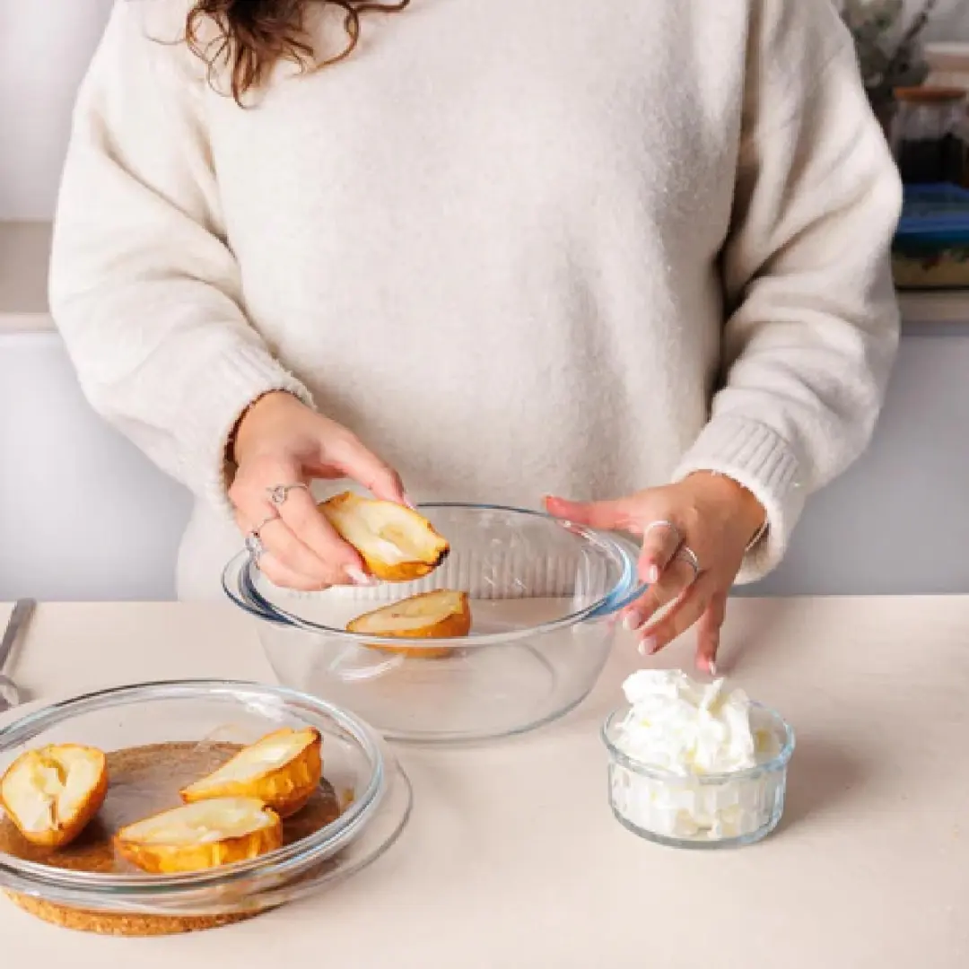 PYREX Ronde Schaal met Deksel 2,4L - 522634