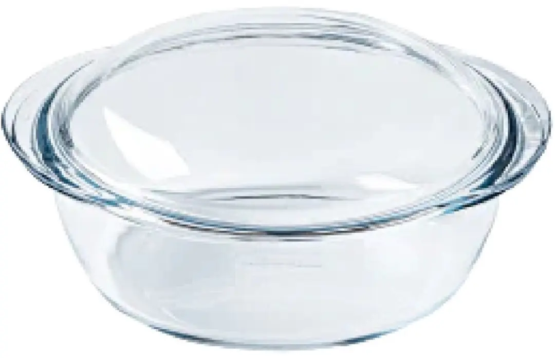 PYREX Ronde Schaal met Deksel 2,4L