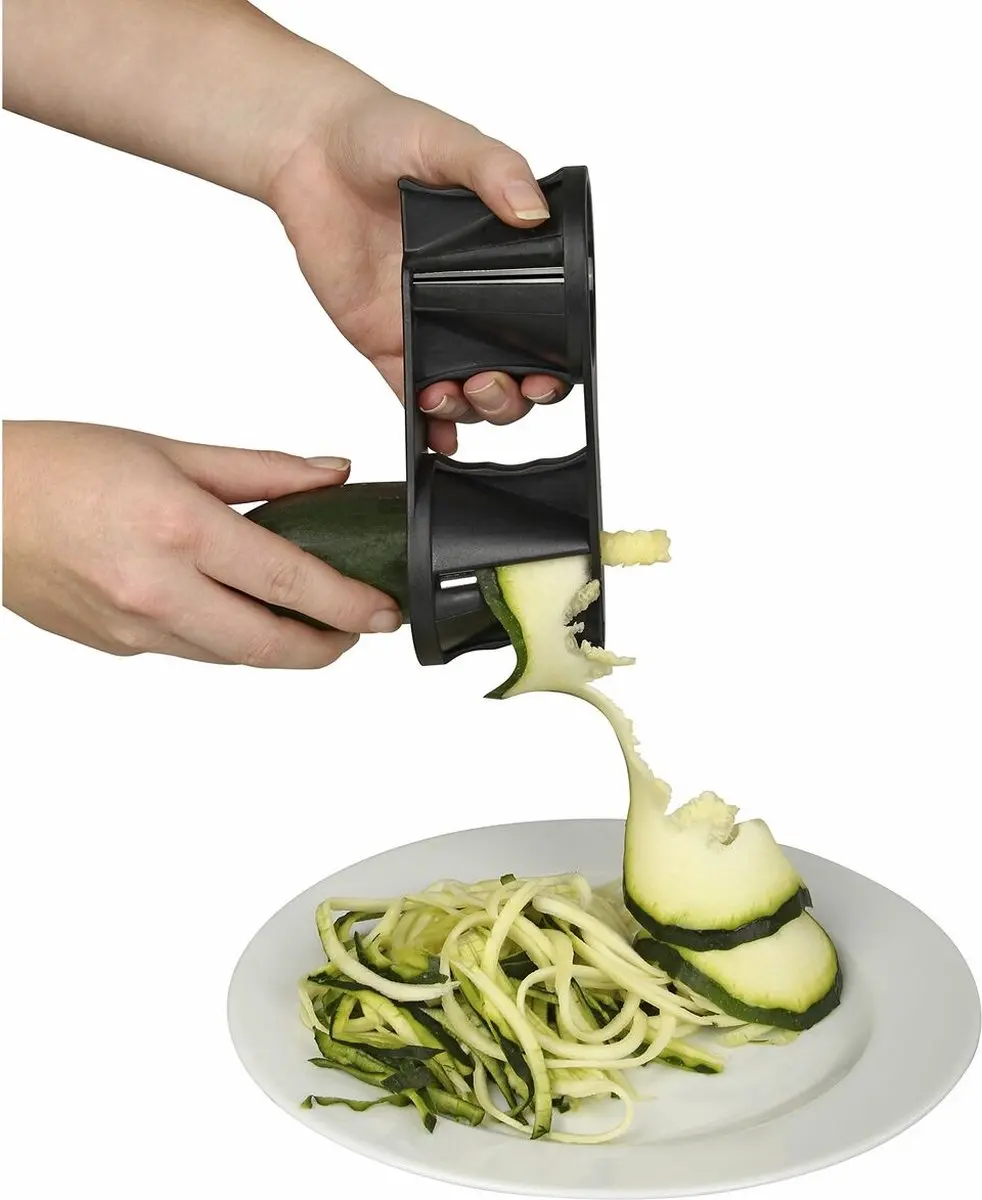 Fackelmann Spiraalsnijder Groenten 16cm - Zwart