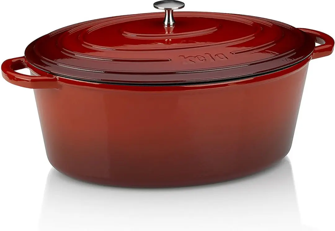 Kela Gietijzeren Braadpan Ovaal 36x29cm