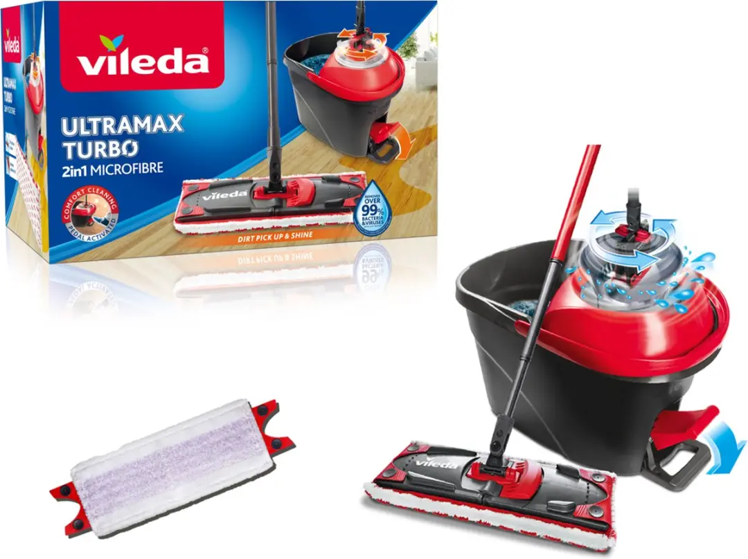 Vileda Ultramax Turbo Complete Set - 2 Stuks