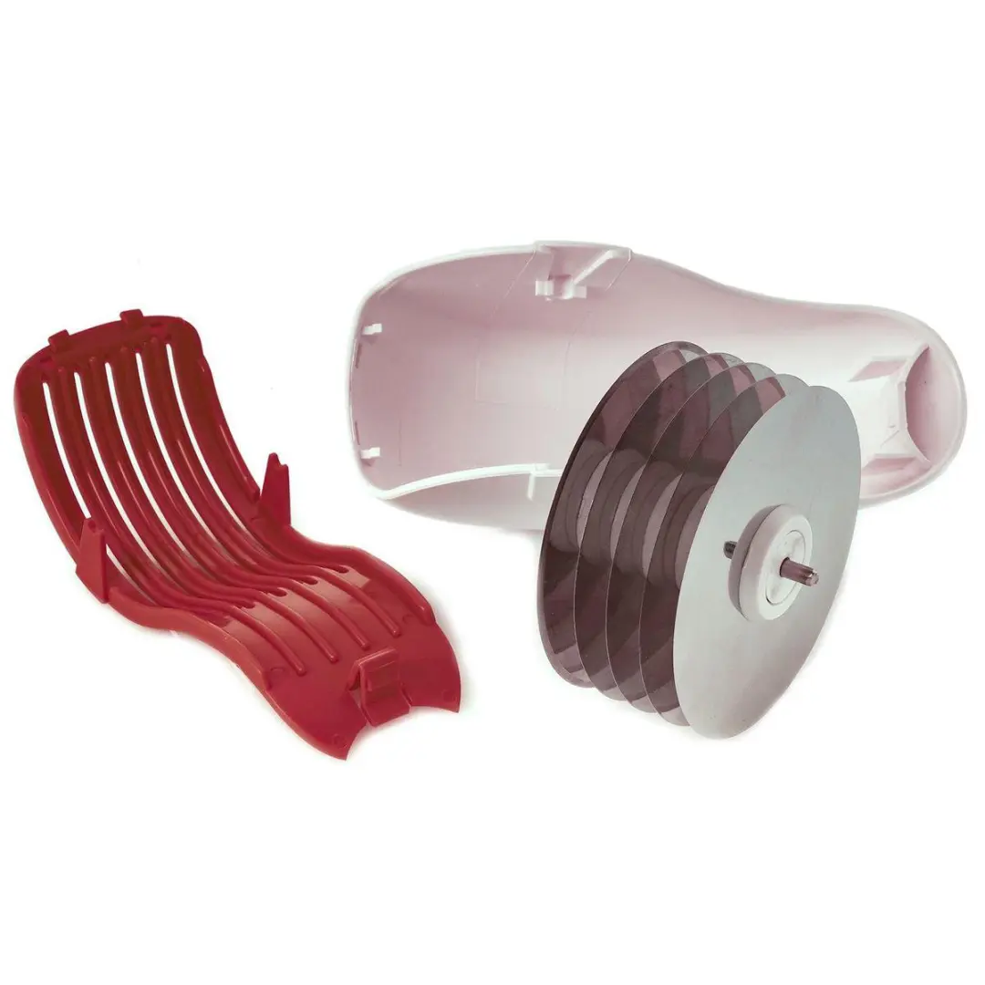 Westmark Kruidensnijder Schneidfix 15cm - 5 Wieltjes - Wit/Rood