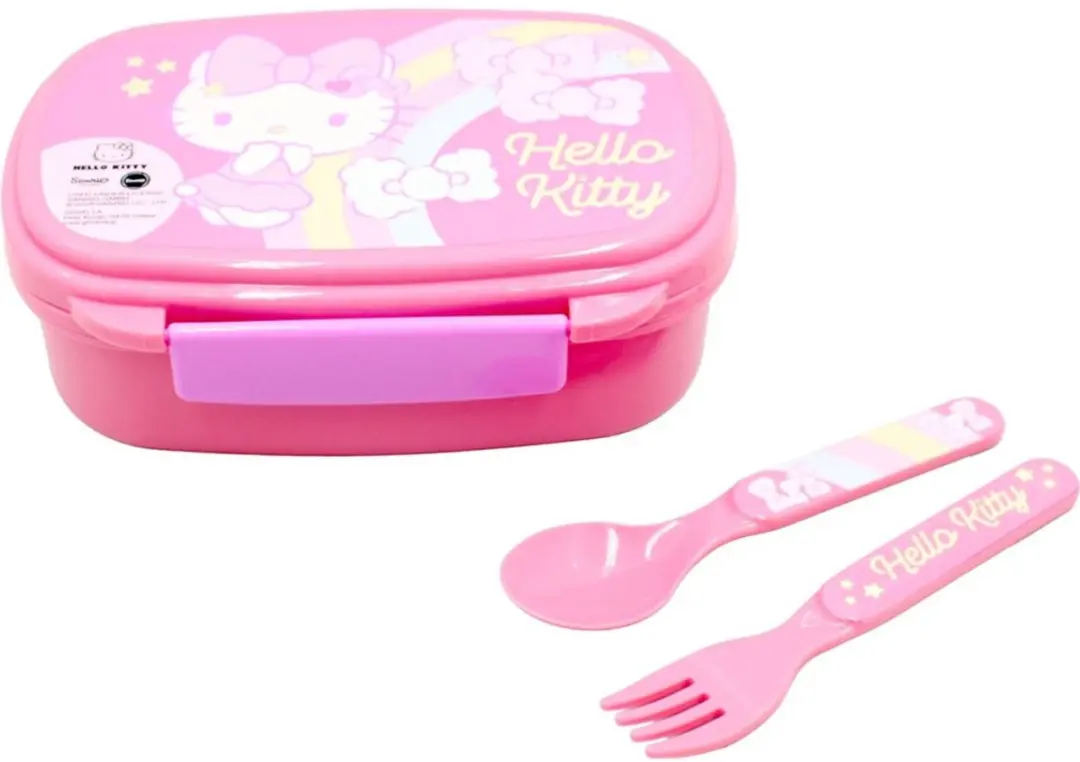 Hello Kitty Unicorn Broodtrommel met Bestekset