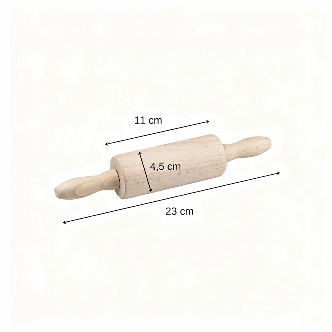 Zenker Mini Houten Deegroller 23cm - Bruin