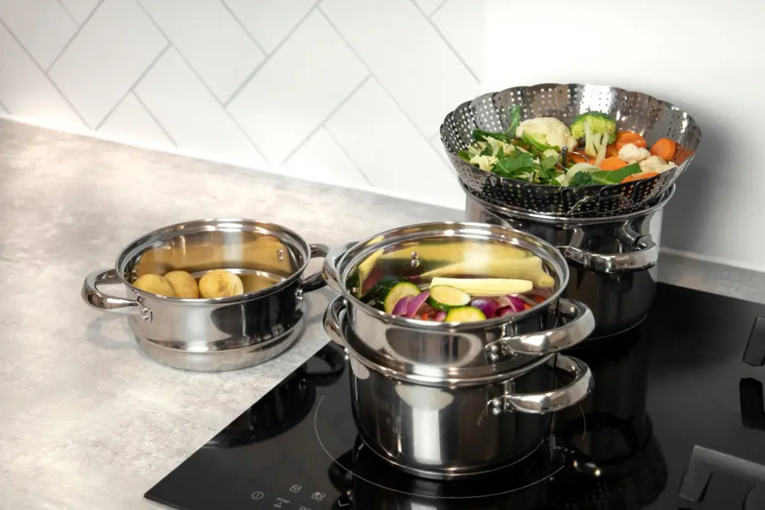 KitchenCraft Stoombloem 28cm - Zilver