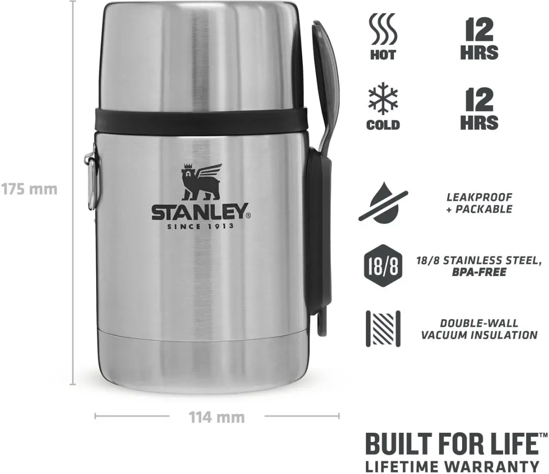 Stanley Adventure All-In-One Voedselcontainer 0.53L - Roestvrijstaal