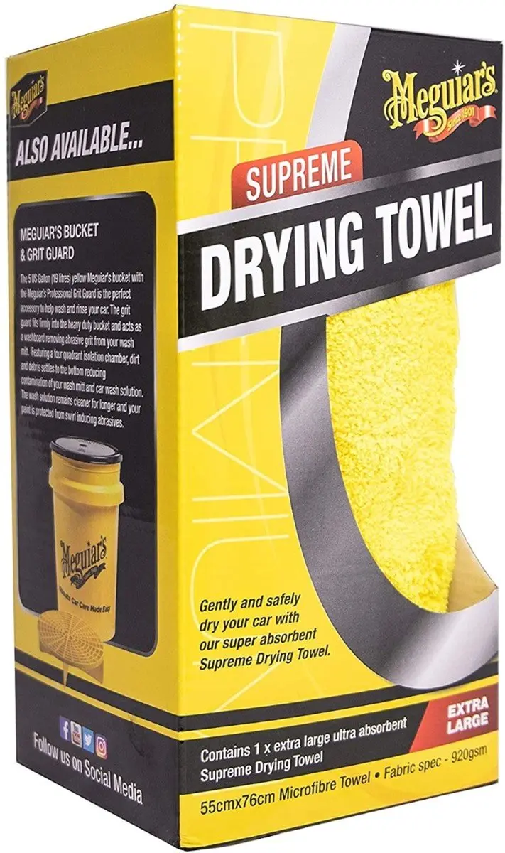 Meguiar's Supreme Microvezeldoek 55x76cm - Geel