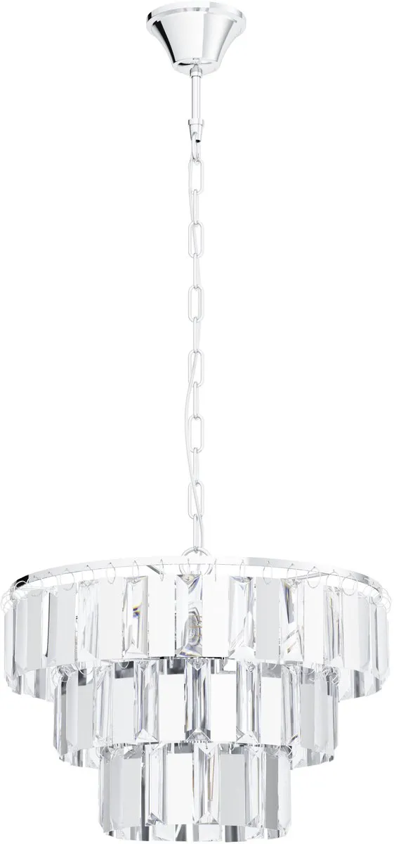 EGLO Erseka Hanglamp - E14 - Staal|Glas - Chroom