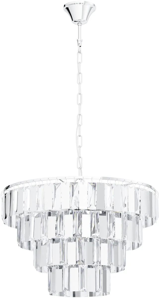 EGLO Erseka Hanglamp - E14 - Staal|Glas - Chroom