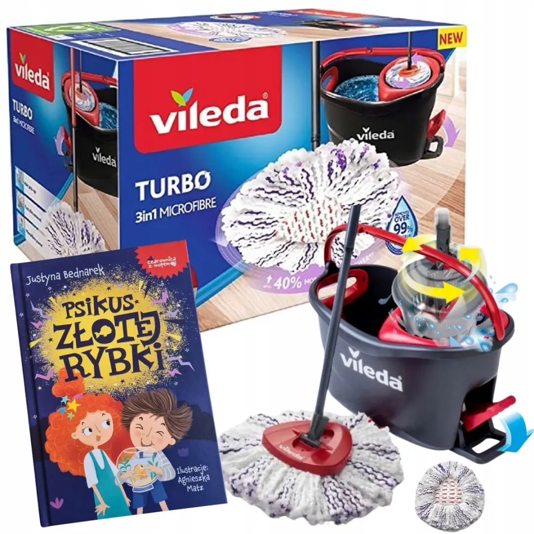Vileda Turbo 3-in-1 Roterende Dweilset