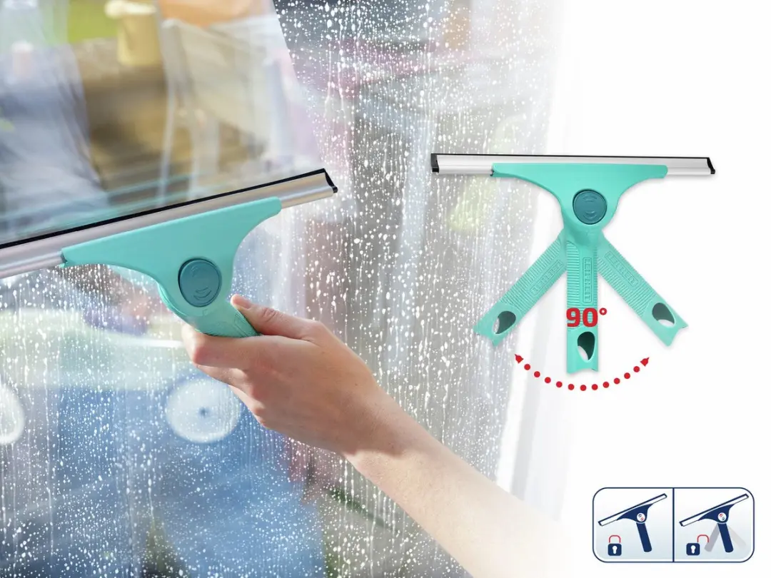 Leifheit Raamtrekker 2in1 Pro Reach M 51425 - 28cm - Turquoise