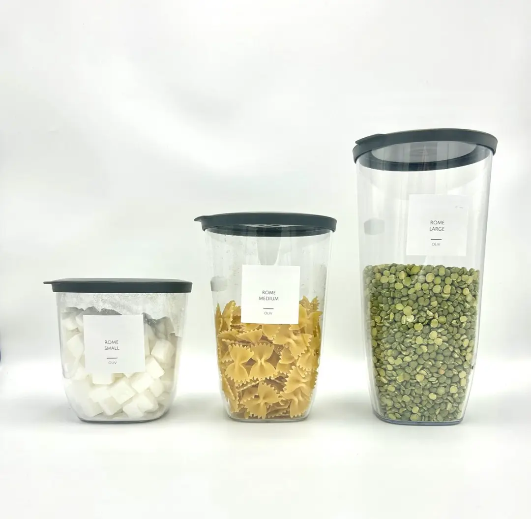 Koziol Connect Voorraadpot Rond 1,5L - Grijs