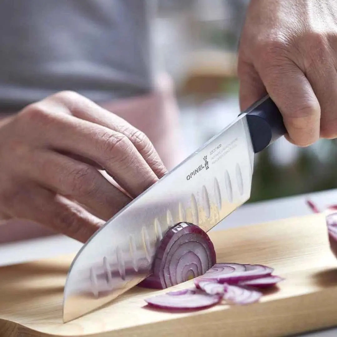 Opinel Intempora N°219 Santokumes 17cm - Blauw - afbeelding 6 van 6