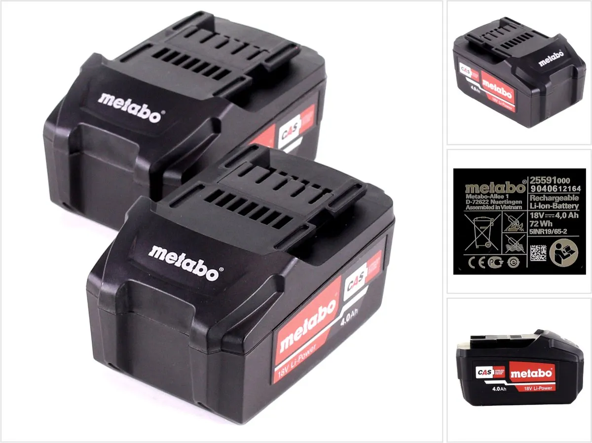 Metabo Li-Power 18V 4.0Ah CAS Accupack