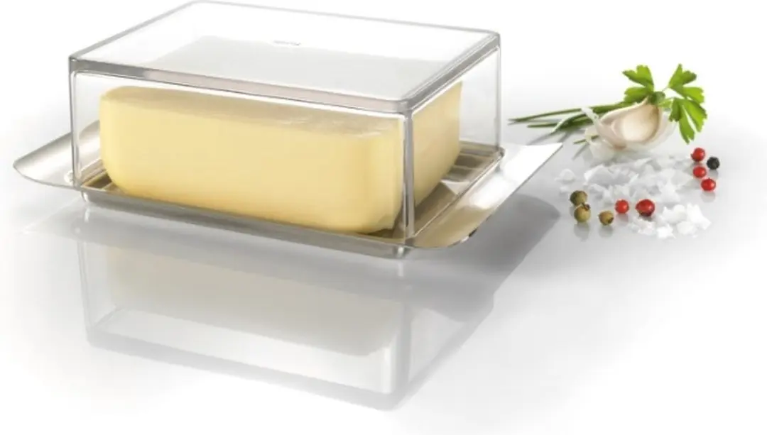 GEFU Brunch Botervloot 250g - 18x12cm - RVS/Kunststof