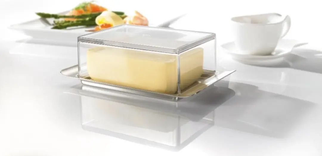 GEFU Brunch Botervloot 250g - 18x12cm - RVS/Kunststof