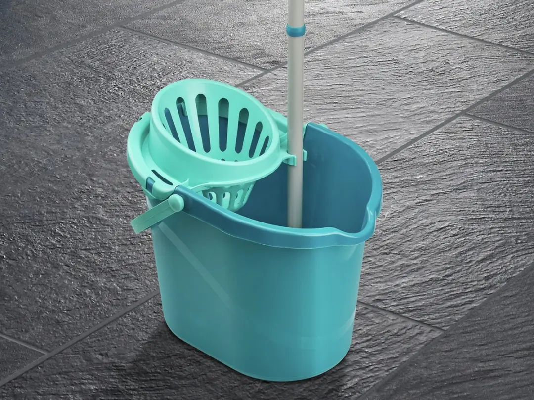 Leifheit Classic Mopset 12L - Turquoise/Grijs