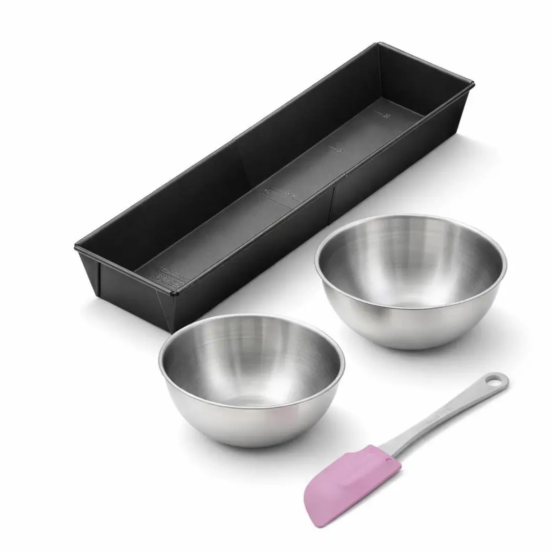 Zenker Uitschuifbare Cakevorm & Mengkommen Set - Zwart