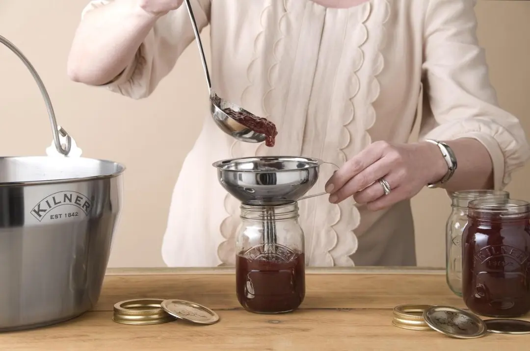 Kilner Trechter met Zeef - Zilver
