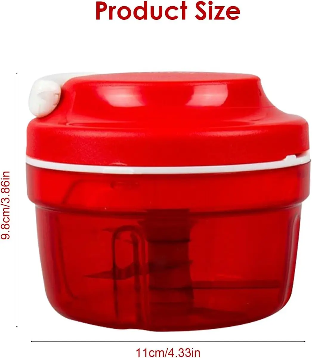 ECTEATOY Handmatige Groentesnijder - Multifunctioneel RVS - Rood