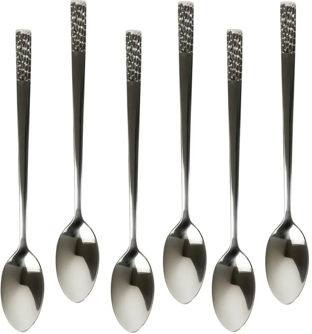 Sola Montana-serie Longdrink Lepels - 6 Stuks - Chroom