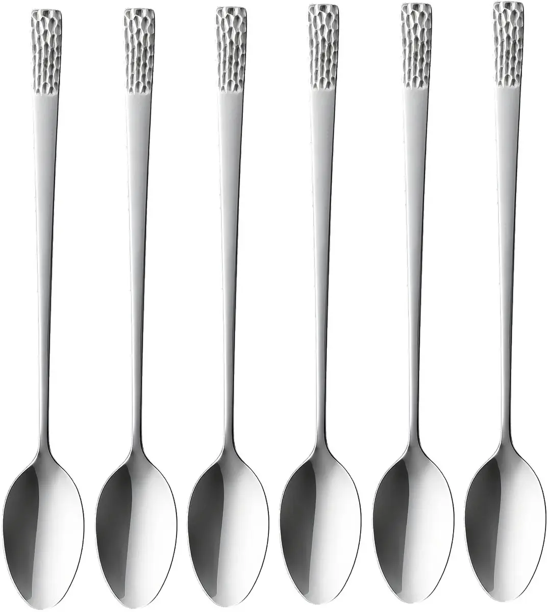 Sola Montana-serie Longdrink Lepels - 6 Stuks - Chroom