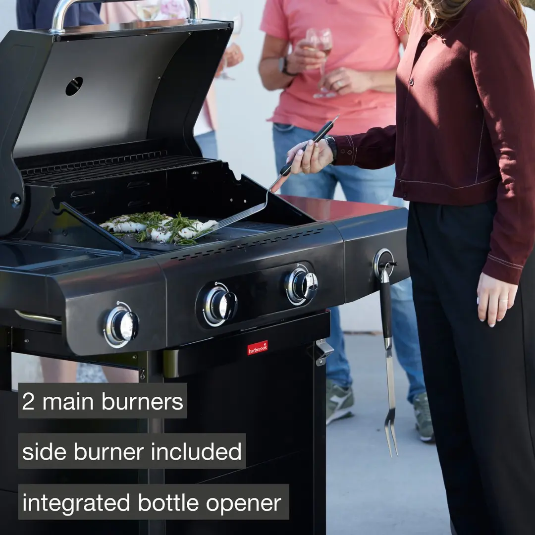 Barbecook Siesta 210 Gasbarbecue - 2 Branders - 8 Burgers - afbeelding 6 van 6