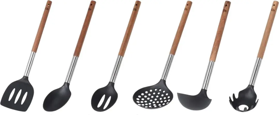 Excellent Houseware Kookgerei Set 7-delig - Zwart