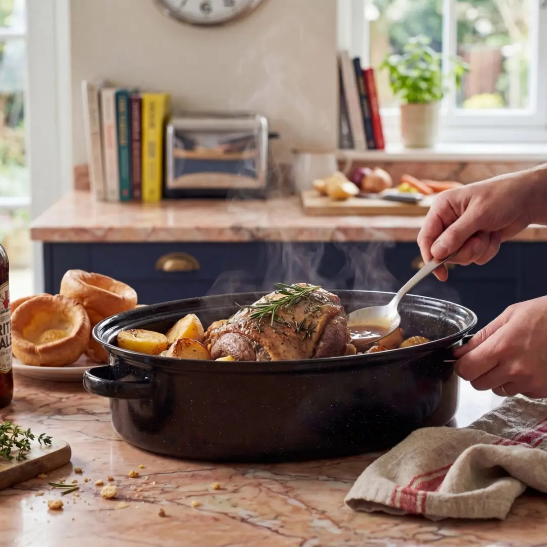 Russell Hobbs Romano Zelfbedruipende Braadpan 38cm - Zwart