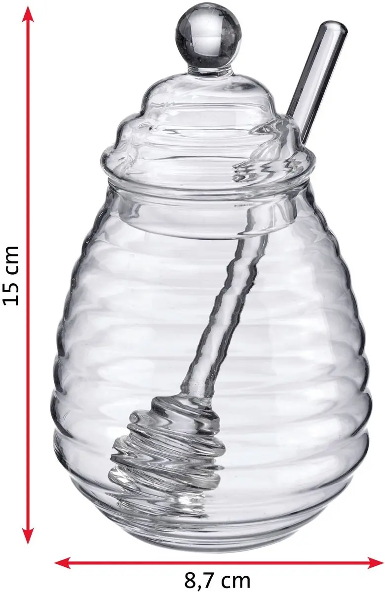 Westmark Melli Honingpot 400ml - Borosilicaatglas - Transparant