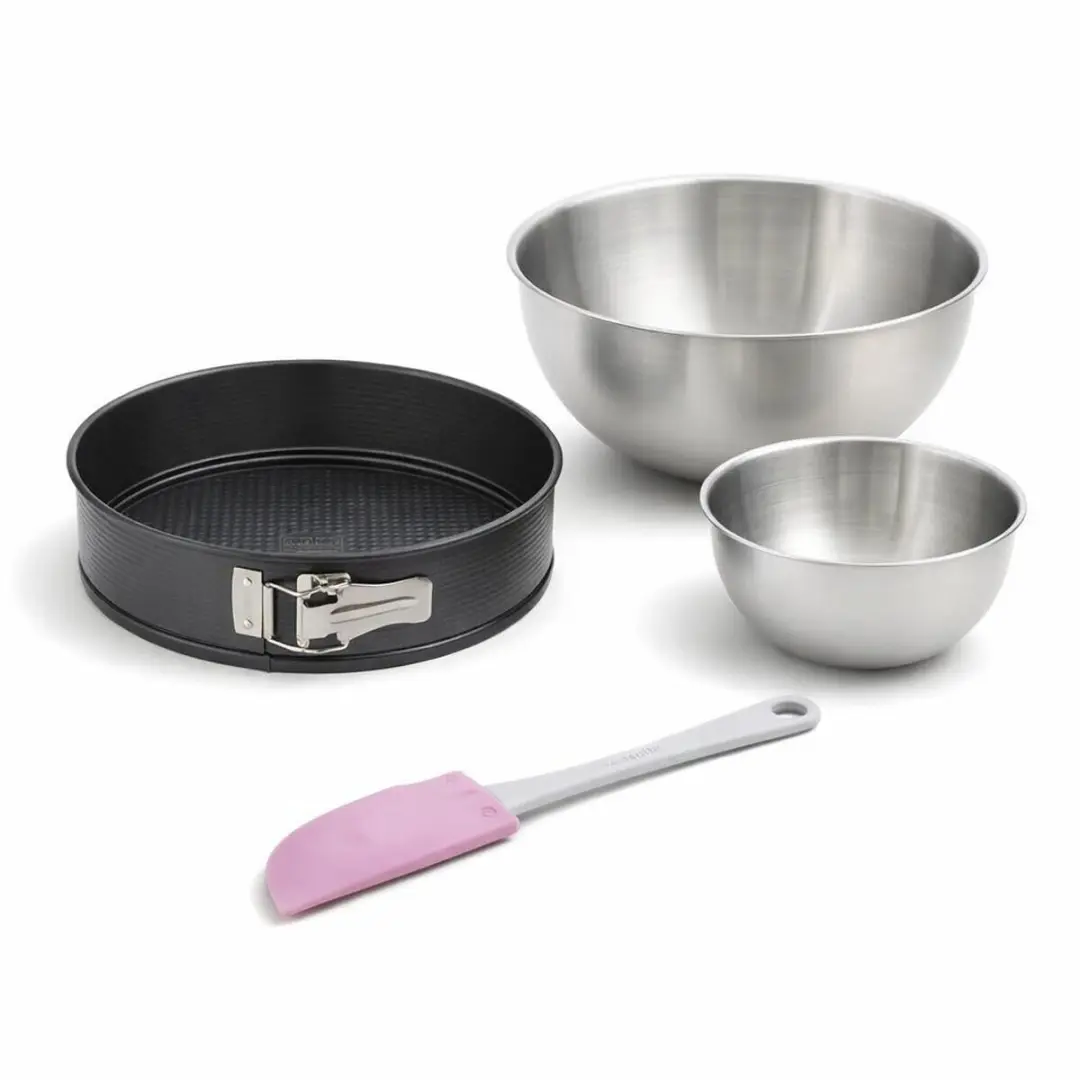 Zenker Set Springvorm 26cm + Mengkommen + Spatel - Zwart