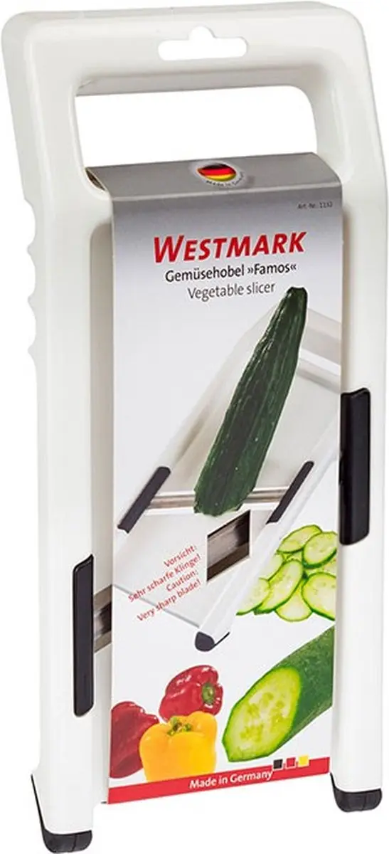 Westmark Famos Groenteschaaf - Roestvrij staal/wit/zwart