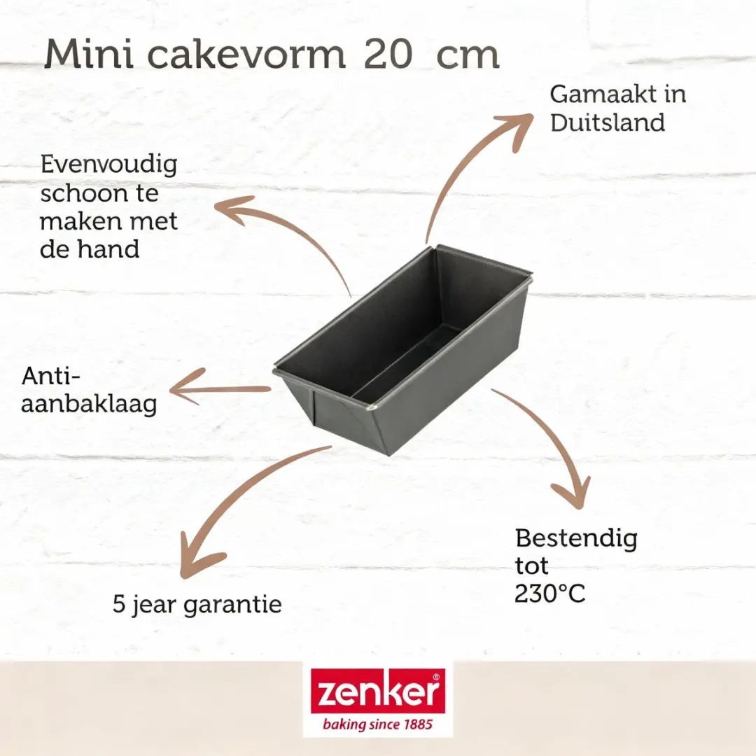 Zenker Special Mini Cakevorm 20cm - Zwart