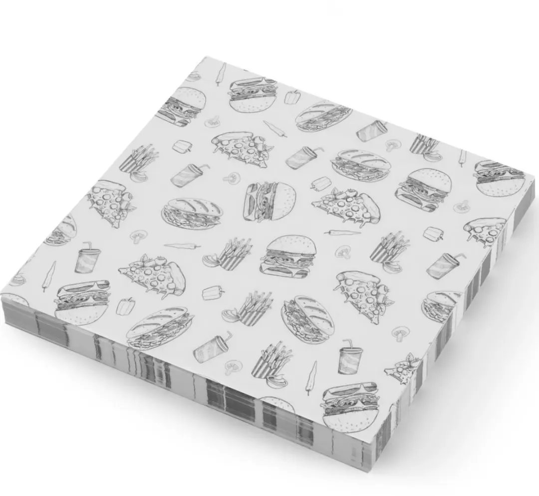 HENDI Vetbestendig Fastfoodpapier 305x305mm - 500 Stuks