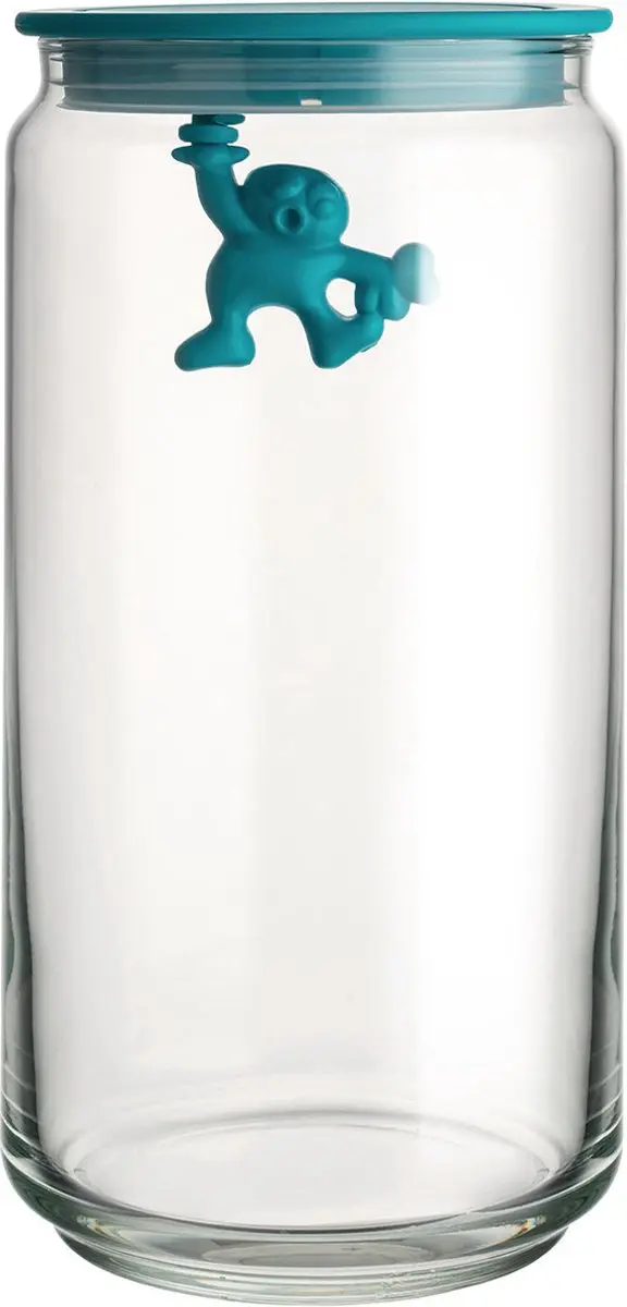 Alessi Gianni Glazen Pot 20cm - Blauw