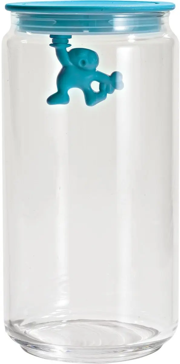 Alessi Gianni Glazen Pot 20cm - Blauw
