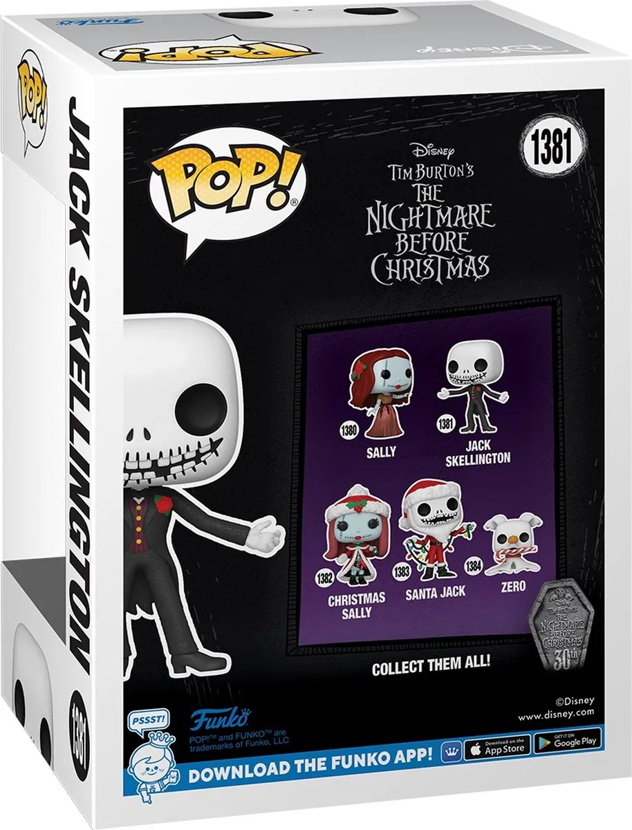 Funko Pop Disney Jack Skellington Black Suit - The Nightmare Before Christmas 1381
