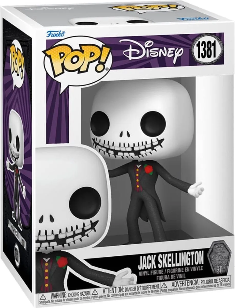 Funko Pop Disney Jack Skellington Black Suit - The Nightmare Before Christmas 1381