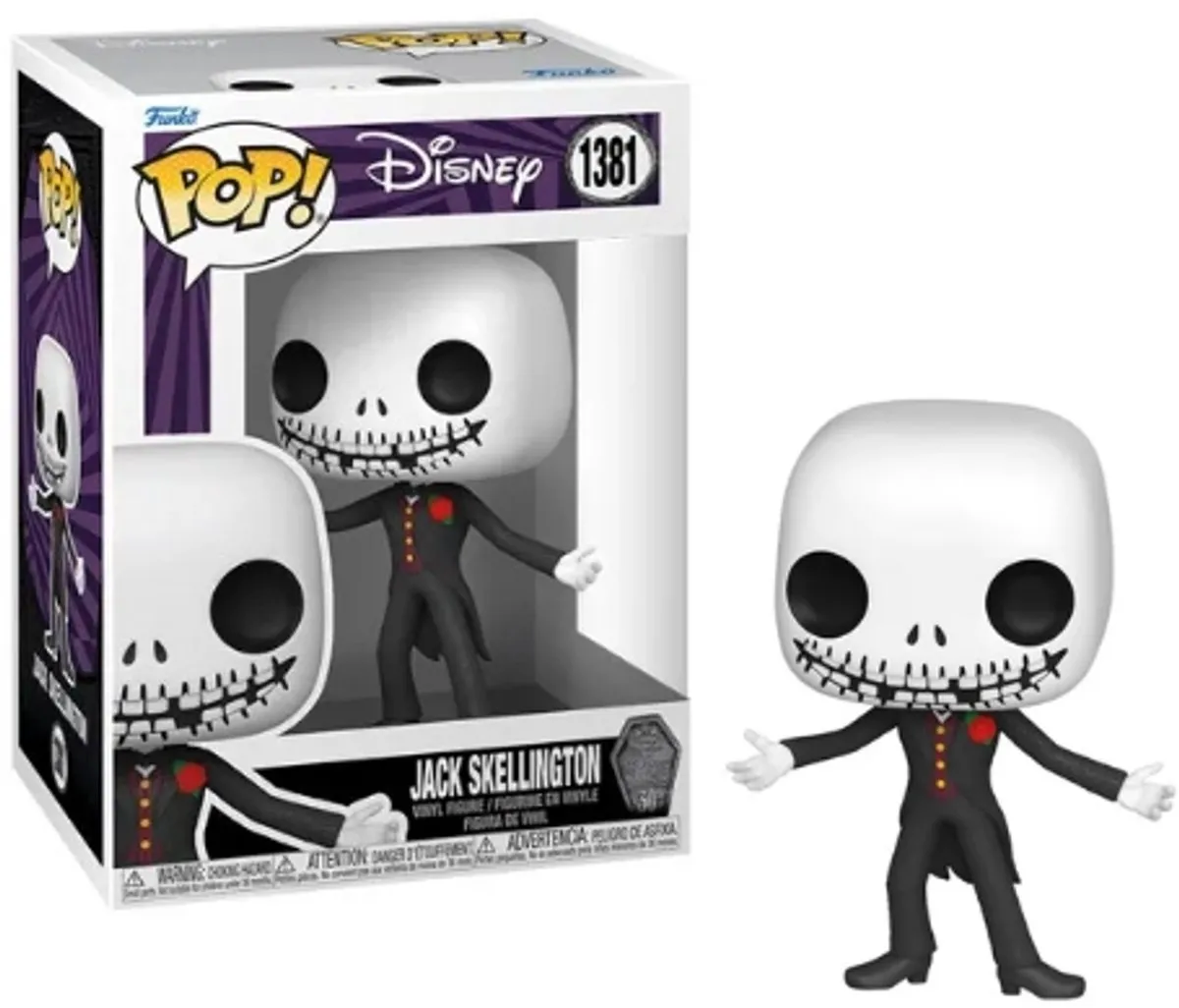Funko Pop Disney Jack Skellington Black Suit - The Nightmare Before Christmas 1381 - afbeelding 6 van 6
