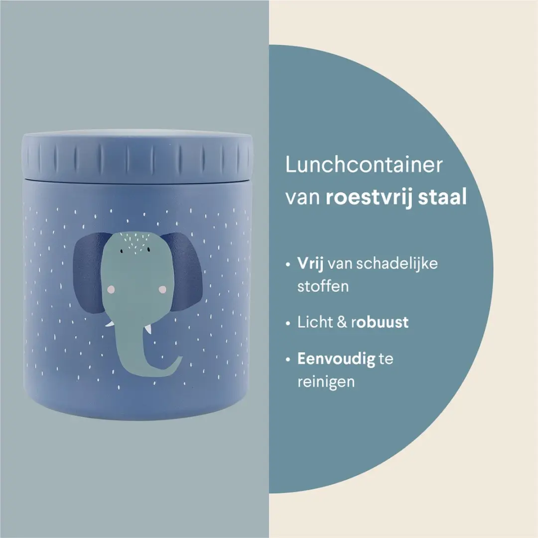 Trixie Mrs. Elephant Thermo Lunchbox 500ml - Blauw