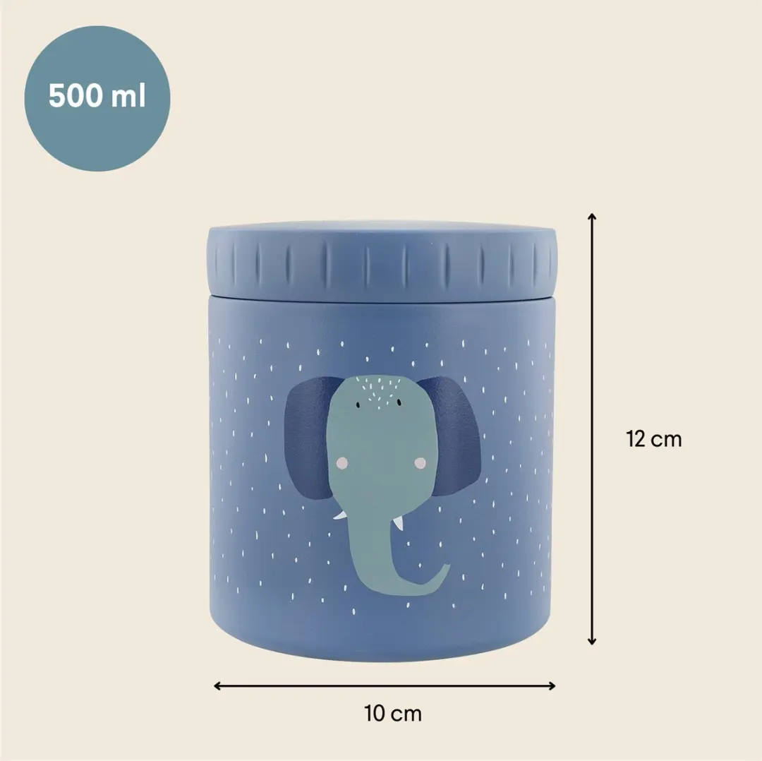 Trixie Mrs. Elephant Thermo Lunchbox 500ml - Blauw