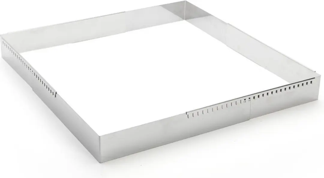 DeBuyer Patisserievorm Vierkant RVS 30-57cm
