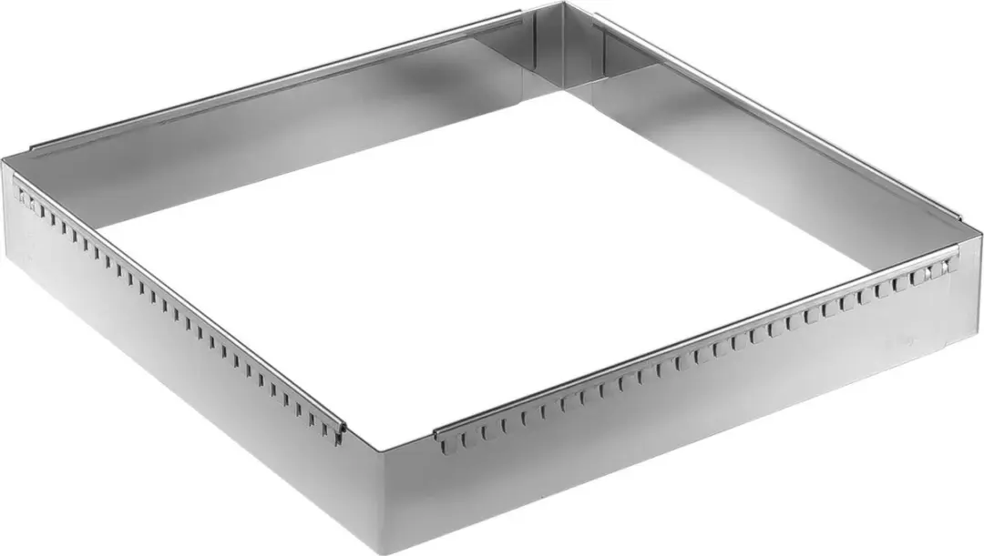DeBuyer Patisserievorm Vierkant RVS 30-57cm